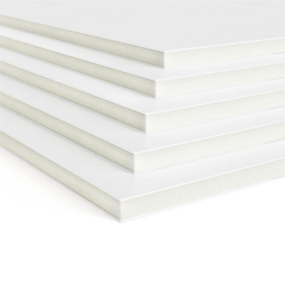 5x White Self Adhesive 5mm Thick Foamboard Backing Board Extra rigid Acid Free